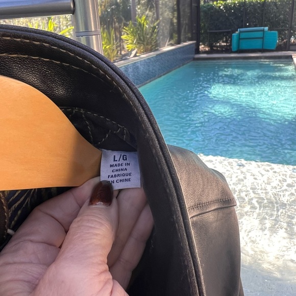 Men’s NWT Tommy Bahama Leather Rocker Jacket, sz Large - Picture 8 of 12